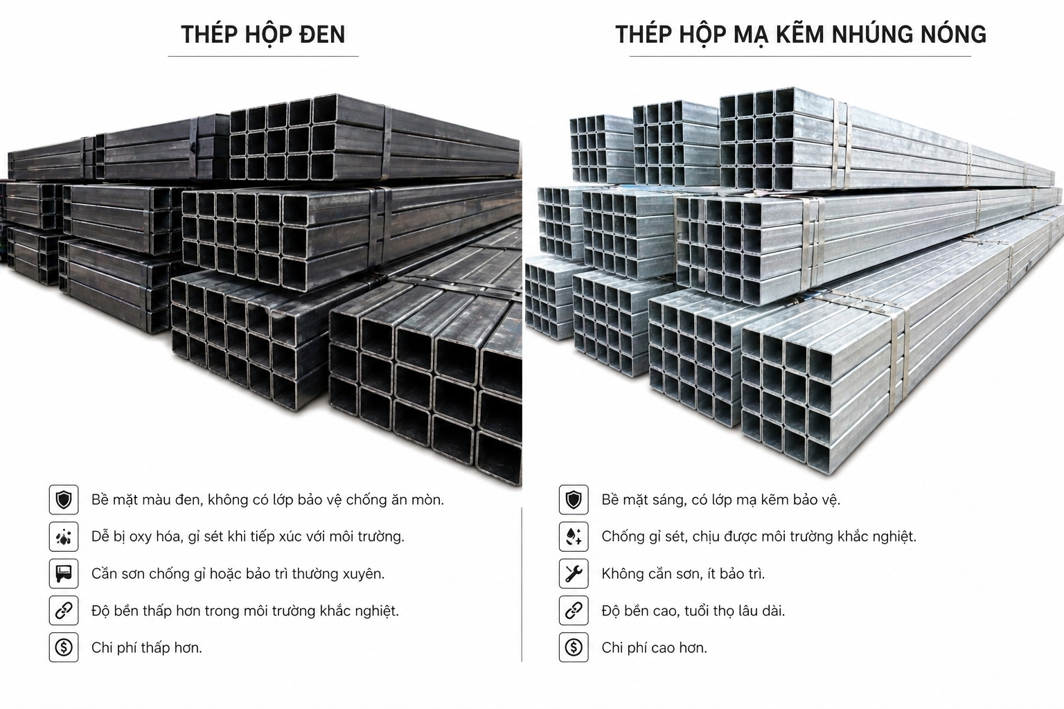 Kinh Nghiệm Chọn Mua Thép Hộp Chuẩn – Tránh Sai Lầm Tốn Hàng Trăm Triệu